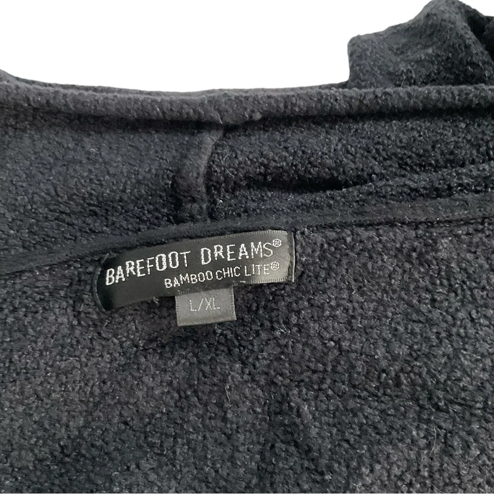 Barefoot Dreams CozyChic Black Calypso Circle Cardigan Warp Size L\XL